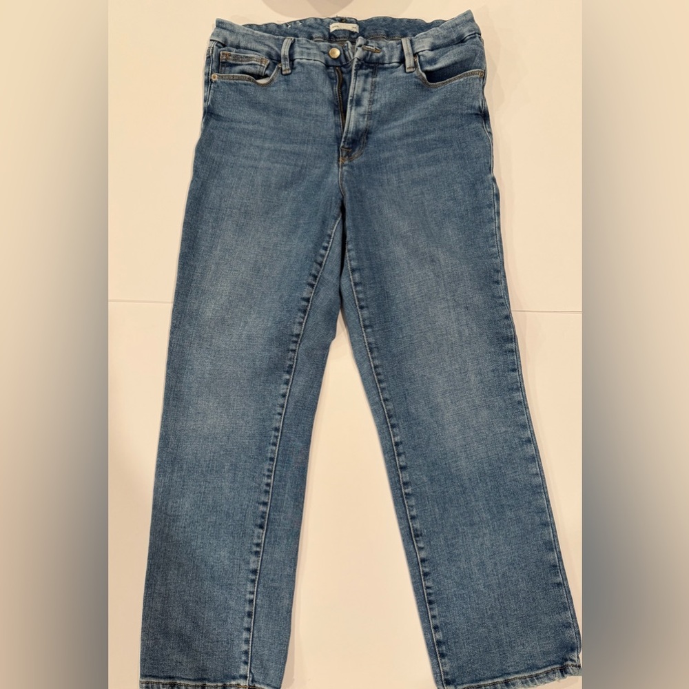 Good American High Rise Blue Jeans
